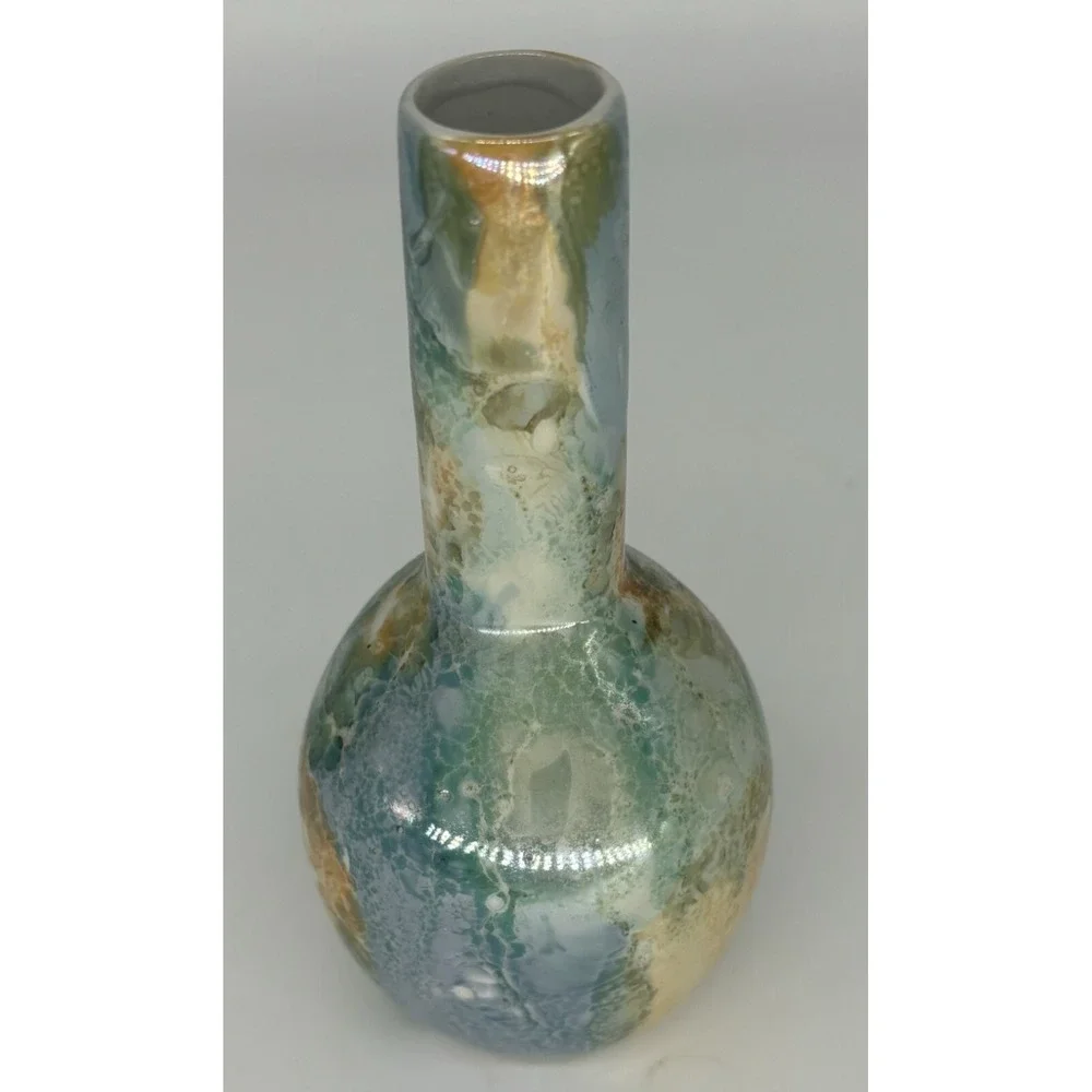 Beach Water Waves Pearlescent Bud Vase 6